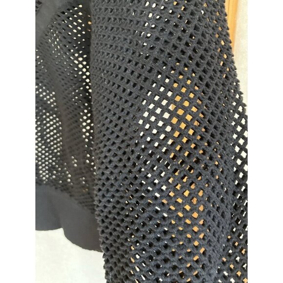 Free People Movement Black Mesh Stretchy Crop Women’s Athletic Hoodie, M/L - Picture 4 of 12